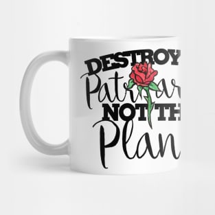 Destroy the patriarchy not the planet Mug